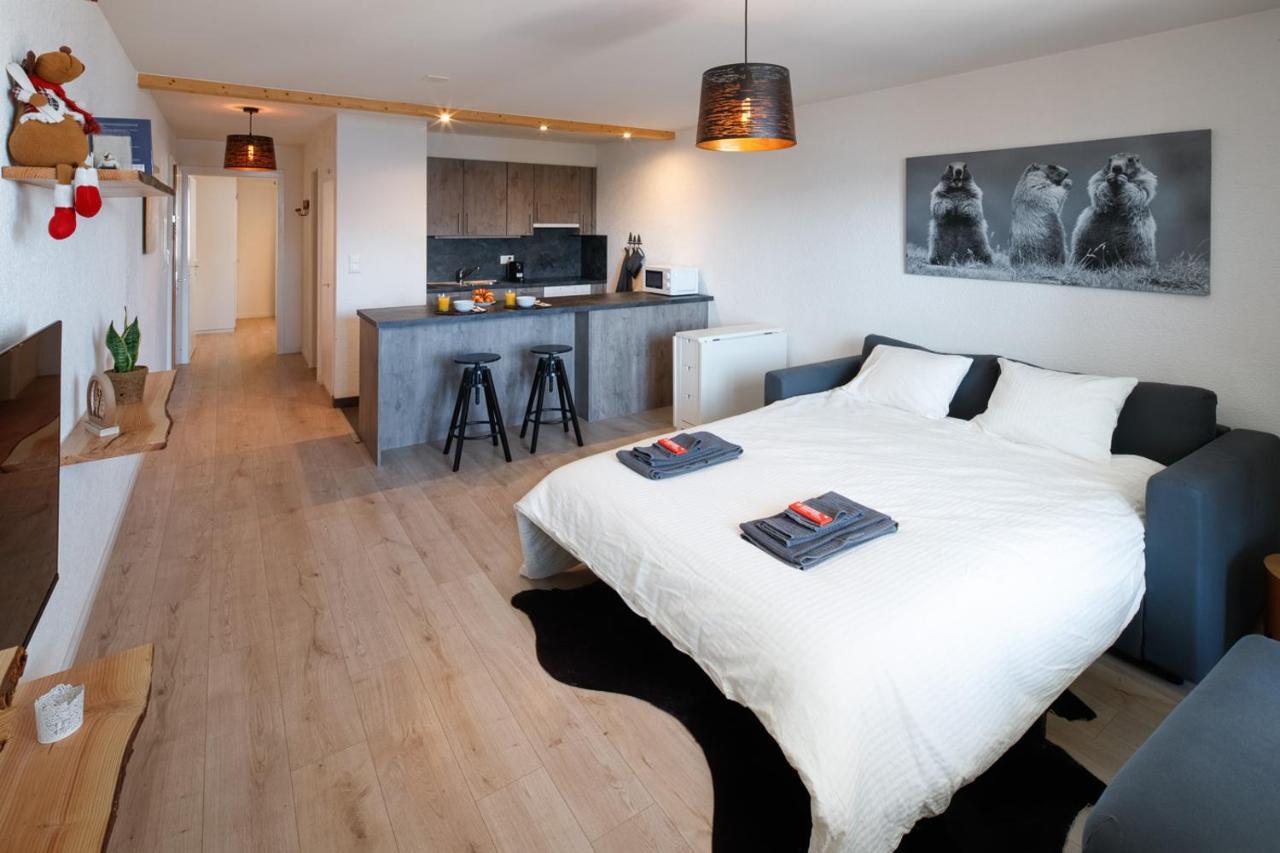 Magnifique Appartement Proche Du Centre Et Du Ski Crans-Montana Exterior photo